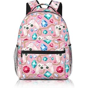 Space Astronaut Backpack for Boys & Girls Astronaut Backpack for Kids Astronaut Print School Bag Lightweight Waterproof Adjustable Bookbag for Children Teens Gamer Travel Daypack