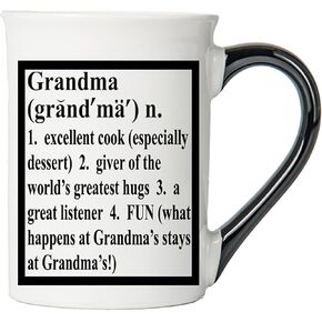 Grandma Gifts, Grandma Christmas Gifts, 16oz. Ceramic Grandma Mug, Gifts for Grandma from Grandma's Boy, Cute Grandma Coffee Mug