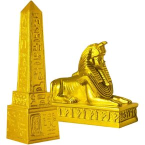 MAGICLULU 1 Set Ancient Egyptian Ornaments Home Sphinx Decor Ancient Egyptian Sphinx Statue Resin Sphinx Statue Egyptian Temple Ancient Egypt Landmarks Egyptian Figurines Resin Crafts