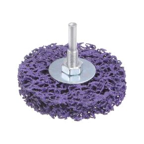 HARFINGTON Paint Stripping Disc Drill Attachment 6" x 1/2" with 1/4" Shaft Strip Clean Discs for Angle Grinder Clean and Remove Paint Coating Rust, Purple