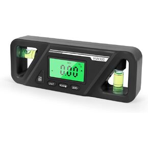 Rehomy Digital Level, Angle Slope with LCD Display, 360° Electronic Bubble Inclinometer, Vertical & Horizontal Spirit Bubble for Construction Carpenter Craftsman Renovation Home Professional
