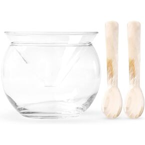 MARKY'S Caviar Serving Set with 2 pcs. x Mother of Pearl Caviar Spoon 3" – Universal Martini, Wine, Liquor Cocktail Chiller Server in Saudi Arabia