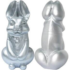 3D Funny Buddha Rabbit Figurine - Meditation Yoga Bunny Collectible - Bunny Meditating Garden Yard Statue Office Decor Decoration - Cool Fun Prank Gag Quirky Gift for Adults
