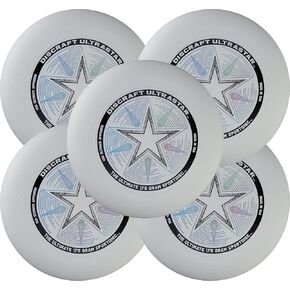 Discraft Ultimate Disc Players Pack – Five Pack of UltraStars | White | Official USA Ultimate & WFDF Disc | 175g