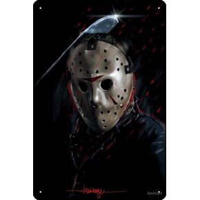 Jason Voorhees Art Print Metal Tin Sign Plaque Man Cave Wall 8x12 Inch Wall Art Decoration in Saudi Arabia