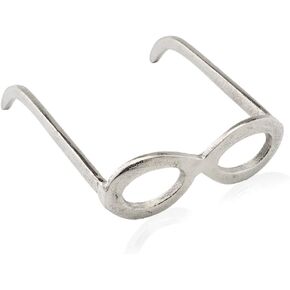 5813 Gafas Jackie O-val Silver Glasses Decor, Bookshelf Decor, Room Decor, Desk Decor, Staging Decor, 2" H