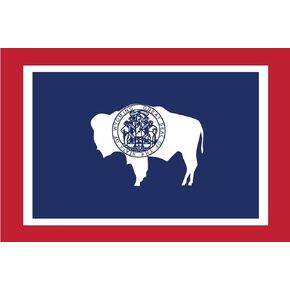 Wyoming Flag WY Vinyl Decal Sticker The Equality Cowboy State Car Window Bumper 2-Pack 5-Inches by 3-Inches Premium Quality UV-Resistant Laminate PDS356