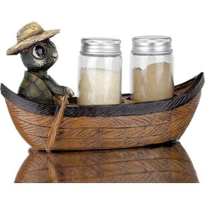 Salt and Pepper Shakers Set Holder Seaturtle Figurines and Statues - Decorative Sea Turtle Figurine for Kitchen,Bar,Restaurant