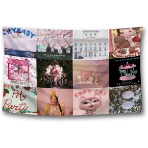 نسيج JGQ Melanie Flags باللون الوردي من سلسلة القصص الخيالية، مناسب لتزيين الجدران في غرف نوم الفتيات والمساكن الجامعية (3 أقدام × 5 أقدام) in Kuwait