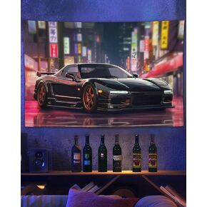 QEOPGNE Car Wall Tapestry for Bedroom Jdm Japanese Anime Tokyo Street Drifting Car Tapestry for Room Living Room Wall Decor Large Wall Art Tapestries 30"x40"