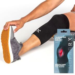 Shin and Calf Compression Sleeve for Pain Relief, Medicine-Infused Shin and Calf Sleeve, Compression Sleeves for Women and Men with Shin Splints, Tendonitis and Calf Cramps
