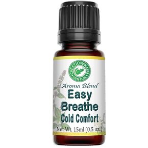 Easy Breathe Essential Oil Blend with Peppermint, Eucalyptus, Clary Sage, Rosemary, Cedar, Aromatherapy by Creation Pharm