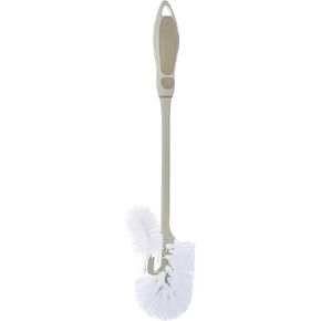 Superio Toilet Brush, Toilet Bowl Cleaning System with Scrubbing Wand, Under Rim Lip Brush for Bathroom