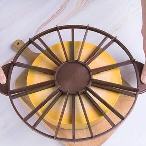 GOTOTOP Cake Slicer, Cake Divider Cake Portion Marker Round 10/12 Piece Bread Cake Cutter Equal Portion Cutter Marker Baking Tool for Cake Pie Cheesecake Mousse Cake