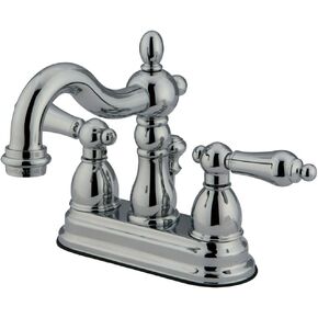 Elements of Design New Orleans EB1601AX Centerset Lavatory Faucet with Retail Pop-Up, 4-Inch, Polished Chrome