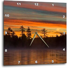 3dRose dpp_93066_1 New York, Adirondack Mountains. Raquette Lake-Us33 Bja0056-Jaynes Gallery-Wall Clock, 10 by 10-Inch