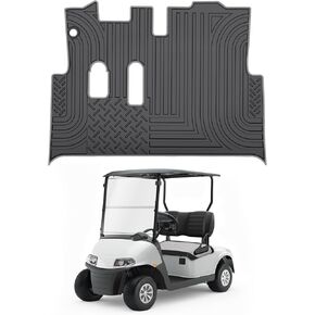 T TGBROS Golf Cart Floor Mat Custom Fit for EZGO RXV (2008-2022) & 2Five (2009+) Full Coverage Golf Cart Floor Liner Mat Non-Slip All Weather Protection Durable