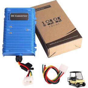 10L0L Golf Cart Voltage Reducer Voltage Converter Regulator DC Power Reducer 30 Amp 360 Watt (36V/48V to 12V) Compatible with Club Car EZGO Golf Cart
