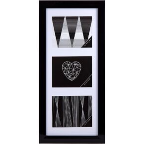 Beautiful Classic Solid Collage Wall Photo Frame, 9 x 19.5 inches, Black in Kuwait