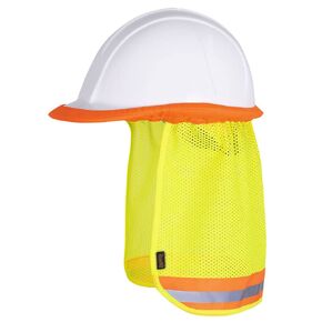 Pioneer Hi Vis Hard Hat Sun Shade - Cooling Mesh Prevents Heat Fatigue & Offers Sun Protection for Construction Workers
