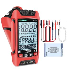 Digital Multimeter, 9999 Counts TRMS Auto-Ranging Voltmeter, Accurately Measures AC/DC Amp Ohm Voltage Meter Capacitance Frequency Diode with Backlight Flashlight