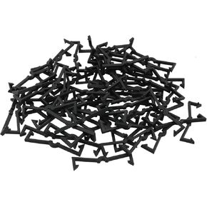 100PCS M-shaped Pegboard Hook Plastic Fixing Buckle Plastic Pegboard Hook Locks Pegboard Display Hook Organizer Peg Board Hook Clip