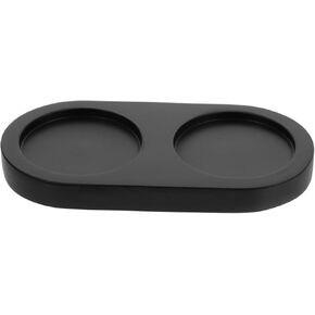Salt and Pepper Mill Tray Wood Pepper Rest Dining Table Protector Coaster Kitchen Storage Holder Salt Pepper Accessories