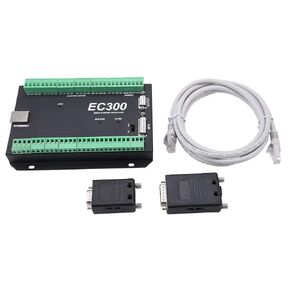 Mach3 Ethernet Motion Controller High Reliability EC300 Digital Dream MPG CNC Control System 3-6 Axis 300kHz Input Ports for Mach3 Software(3-axis)