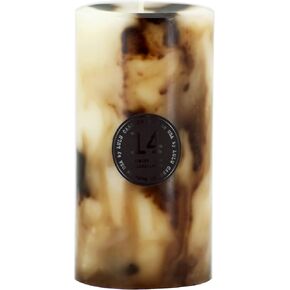 Lulu Candles - Jasmine, Oud & Sandalwood (3x6 Pillar Candle) - Highly Scented Premium Candles in Gifable Box for Home and Office - 100% Cotton Wick - Slow Burning & Long Lasting
