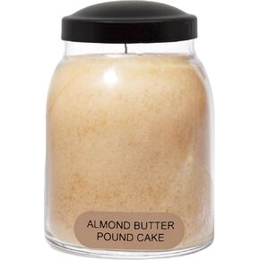 A Cheerful Giver - Almond Butter Pound Cake Baby Scented Glass Jar Candle (6oz) with Lid & True to Life Fragrance Made in USA