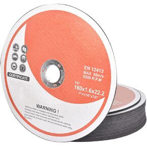 100-Pack Cut-Off Wheels, 7 x 1/16 x 7/8 In Metal & Stainless Steel Cutting Wheel, Thin Metal Cutting Disc for Angle Grinder, 8,500 RPM
