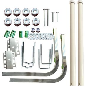60"Boat Trailer Guide ,2*UPVC Tube Trailer Guide Bars,2*316L Stainless Steel Trailer Post Guide on Anti seawater Corrosion,Including Complete Hardware,For Boats, Kayaks,Canoes,Fishing Boats, Ski Boats