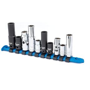 Titan 68660 10-Piece 1/4-Inch and 3/8-Inch Drive 10mm Socket Set