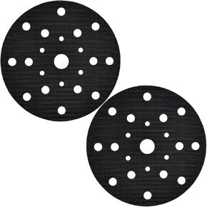2 Pack 6 inch 21 Hole Premium Hook and Loop Sander Pad Saver for Random Orbital Sanders, Notably Extends The Backing Pad´s Lifetime, Multi Hole Sander Pad Protector