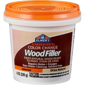 Elmer's E913 Carpenter's Color Change Wood Filler, 8-Ounce, Natural