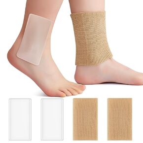 Sratte 4 Pcs Ankle Gel Sleeve Padded Socks Ankle Protector Gel Sleeve Socks Gel Pad Ankle Support Brace Pad Skateboard Accessories for Skating Riding Ankle Protection Foot Support Socks(Gourd)
