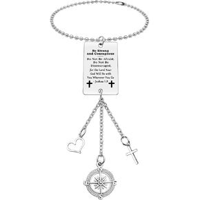 Christian Gifts Hanging Ornament Car Rear View Mirror Hanging Accessories Inspirational Religious Gifts Christmas Birthday Baptism Gifts Christian Gifts for Women Men