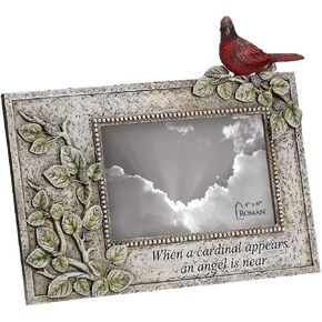 Roman Giftware Inc., Memorial Collection, 8.5" H CARDINAL MEMORIAL FRAME,Religious, Inspirational, Durable (1x10x8)