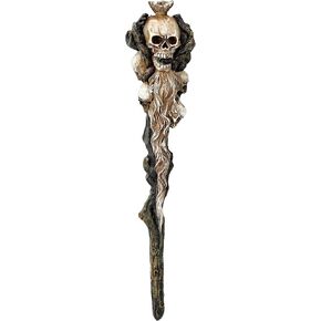 Pacific Giftware Skull Heads Magic Resin Figurine Statue Wand