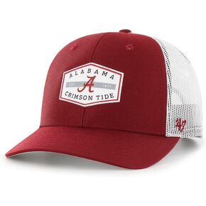 '47 NCAA Men's Trucker Convoy Snapback Adjustable Hat (Alabama Crimson Tide - Razor Red)
