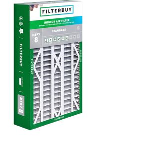 Filterbuy 16x28x6 Air Filter MERV 8 Dust Defense (1-Pack), Pleated HVAC AC Furnace Air Filters Replacement for Aprilaire Space-Gard 2400 (Actual Size: 15.50 x 26.88 x 6.00 Inches)