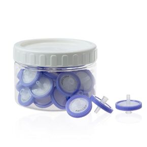 30 Pack PVDF Syringe Filters, Lab Filters Hydrophilic 0.45um Pore Size, 25mm Diameter Filtration Non-sterile