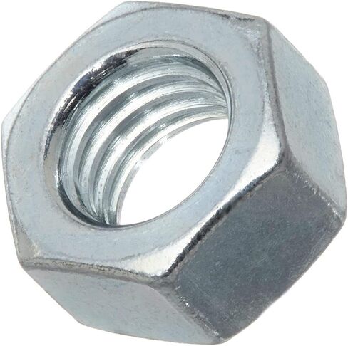 20 Pcs M16-2.0mm Silver Hex nut, 4.8 Grade,Metric Thread nut Made of Zinc Plated, with Large Contact Surface and Strong Resistance, Easy to Operate in Saudi Arabia