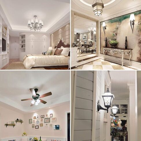 لمبة الإضاءة Cotanic GU24 4000K ضوء النهار A19 LED لمروحة السقف، 2 لمبات إضاءة شوكية مع قاعدة قفل ملتوية GU24 9W 60W CFL بديلة، 900LM، غير قابلة للتعتيم، 4 عبوات in Saudi Arabia