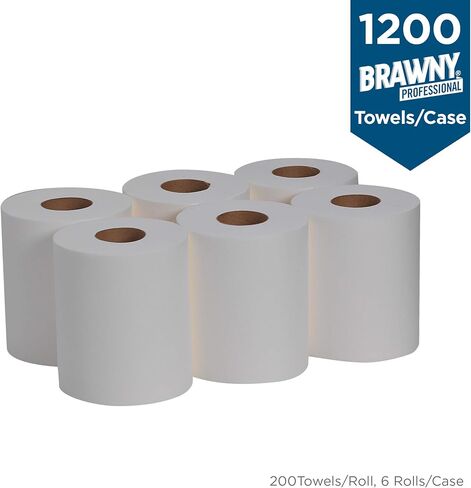 منشفة تنظيف Brawny Professional 1/4-Fold A400 للاستعمال مرة واحدة من GP PRO (جورجيا والمحيط الهادئ)، أبيض، 29215، 50 منشفة في كل عبوة، 16 عبوة في كل علبة (800 إجمالي) in Kuwait