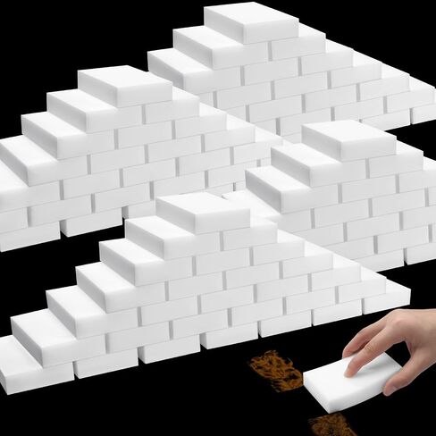 500 Pcs Magic Sponge Eraser Bulk Melamine Foam Sponge Cleaning Pads Multi Surface Household Cleaning Kitchen Dish Sponges Non Scratch Scrub Sponge Pads for Sink Bathtub Floor Bathroom Wall Cleaner in Saudi Arabia