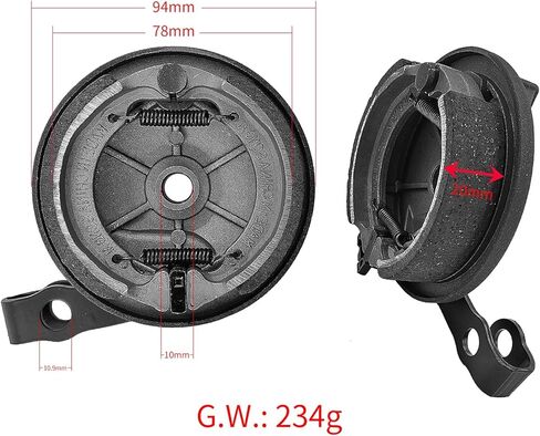 YBang غطاء فرامل محور العجلة الأمامية لـ Segway Ninebot Max G30/G30 II/G30LE وسادة الفرامل المتكاملة ملحقات سكوتر كهربائي قطع الغيار in Kuwait