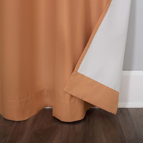 Sun Zero Halton Bright Vibes Total Blackout Grommet Curtain Panel, 40" x 84", Orange in Saudi Arabia