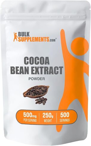 BulkSupplements.com Cocoa Extract Powder - Polyphenols Supplement - Circulation Supplements Flavonoids Supplements - Sugar Free Cocoa Powder - Cocoa Powder (250 Grams - 8.8 oz) in Saudi Arabia