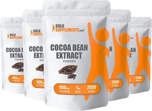 BulkSupplements.com Cocoa Extract Powder - Polyphenols Supplement - Circulation Supplements Flavonoids Supplements - Sugar Free Cocoa Powder - Cocoa Powder (250 Grams - 8.8 oz) in Saudi Arabia